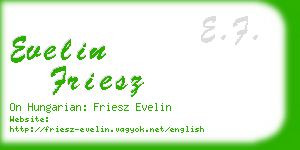 evelin friesz business card